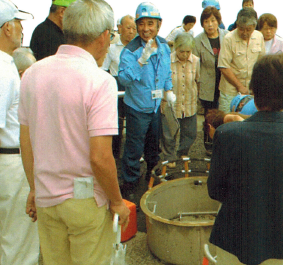 雨水枡公開実験